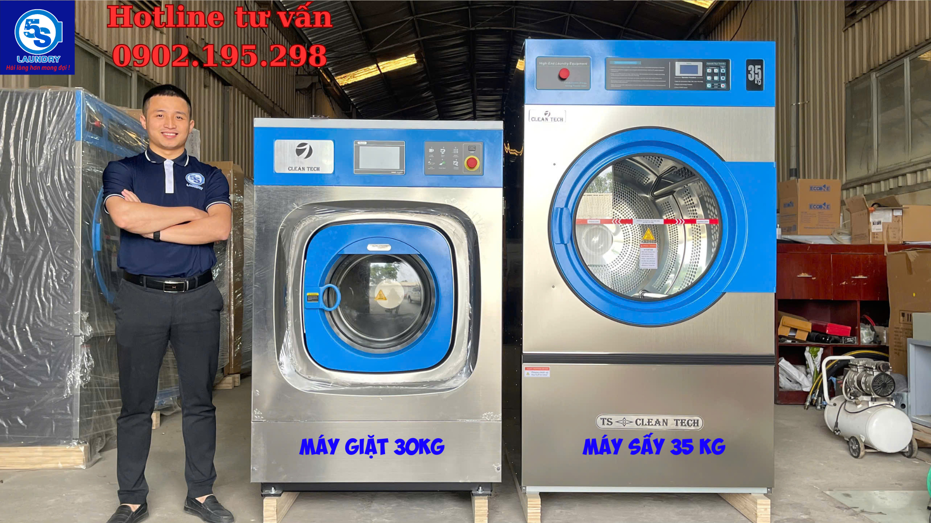 máy giặt sấy công nghiệp